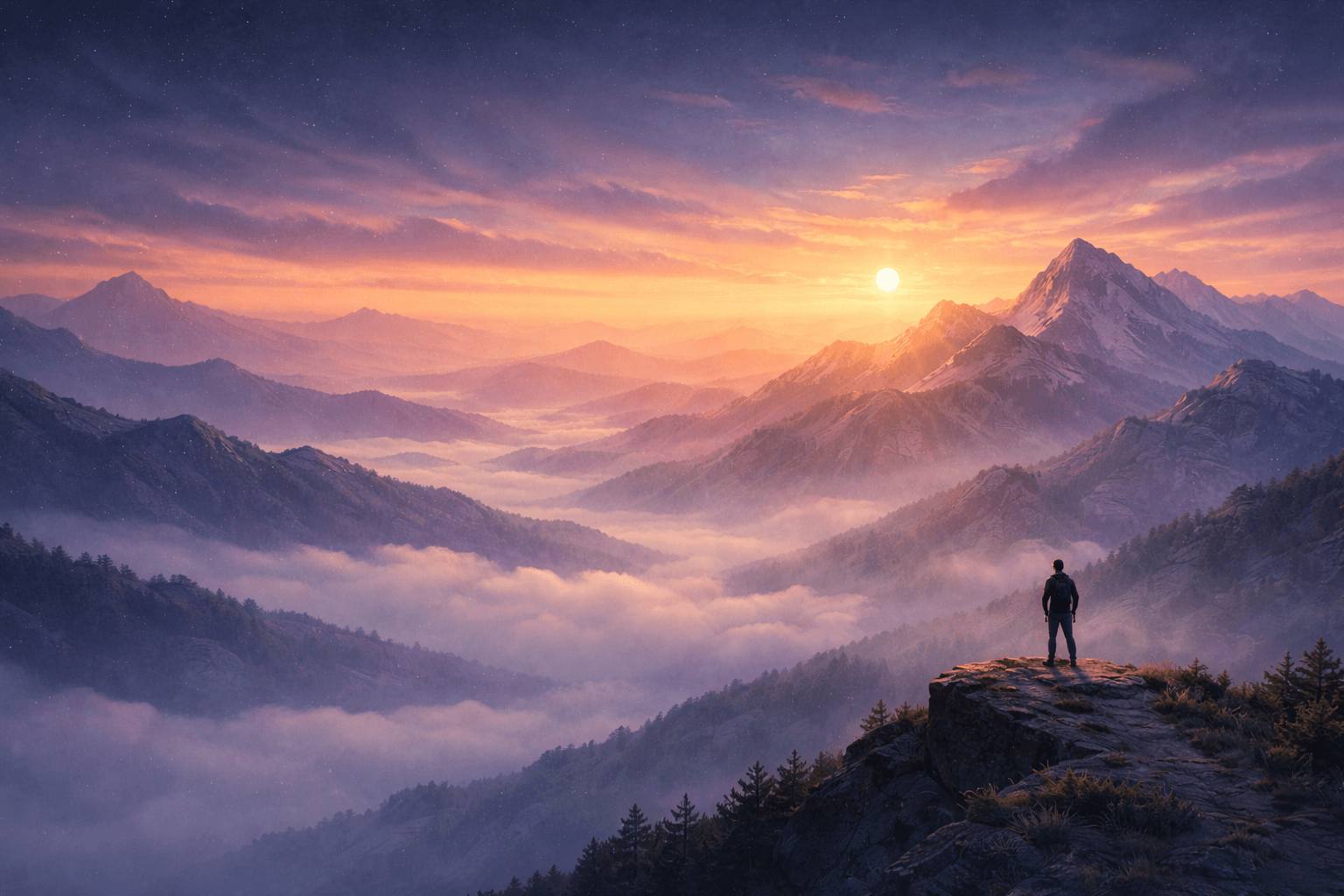 Mountain vista landscape